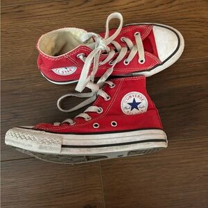 Converse Red High-Top Sneakers